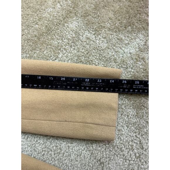 Old Navy Camel Tan Button Front Wool Blend Coat Women S Sz Large Retro Vtg Look - Picture 10 of 11